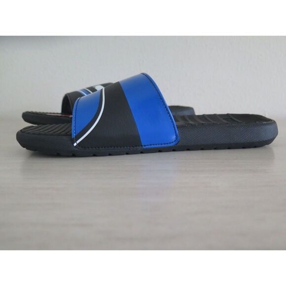 Puma 383437 03 Men's Sz 9 Puma Black/Royal Blue Cool Cat Tech Slides - Picture 10 of 11